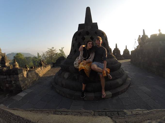 Us sitting on a bell Us sitting on a bell
