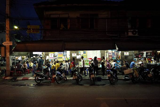 local restaurant at night local restaurant at night