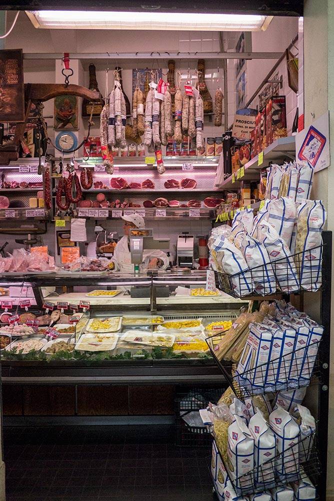 A meat counter A meat counter
