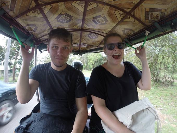In the tuk tuk In the tuk tuk