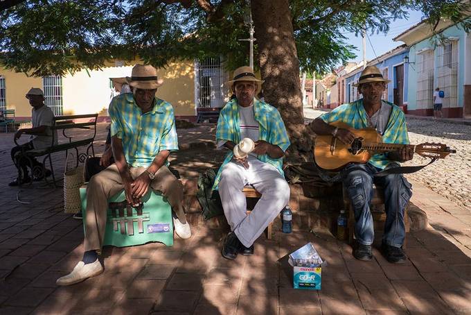 Salsa music in the square Salsa music in the square