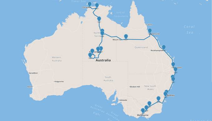 Our route map Our route map