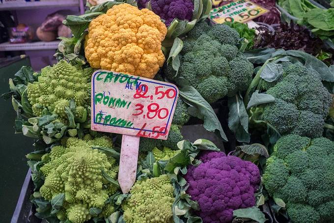 Coloured brocolli Coloured brocolli