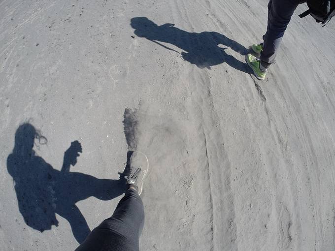 Walking through the dust Walking through the dust