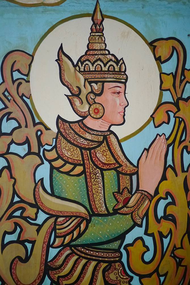 Painting inside the temple Painting inside the temple