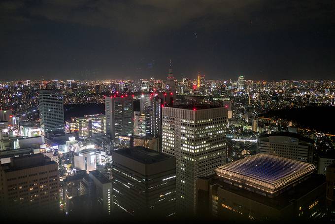 Night time city view Night time city view