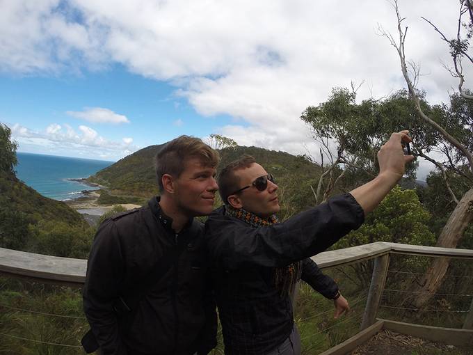 Selfie at the lookout Selfie at the lookout