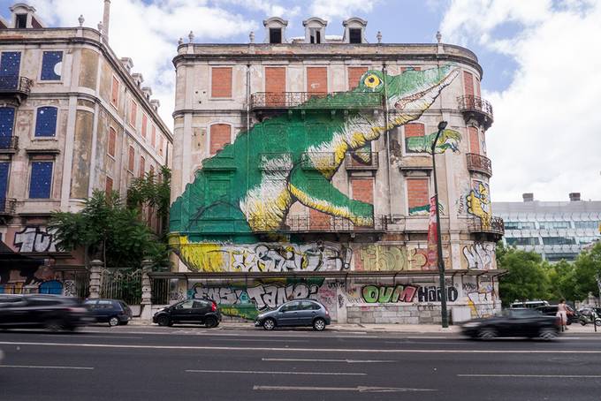 Crocodile mural Crocodile mural