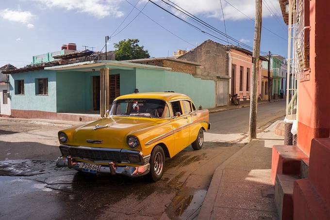 One of Trinidad's many classic cars One of Trinidad's many classic cars