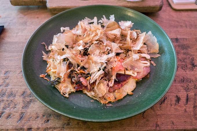 Okonomiyaki for breakfast Okonomiyaki for breakfast