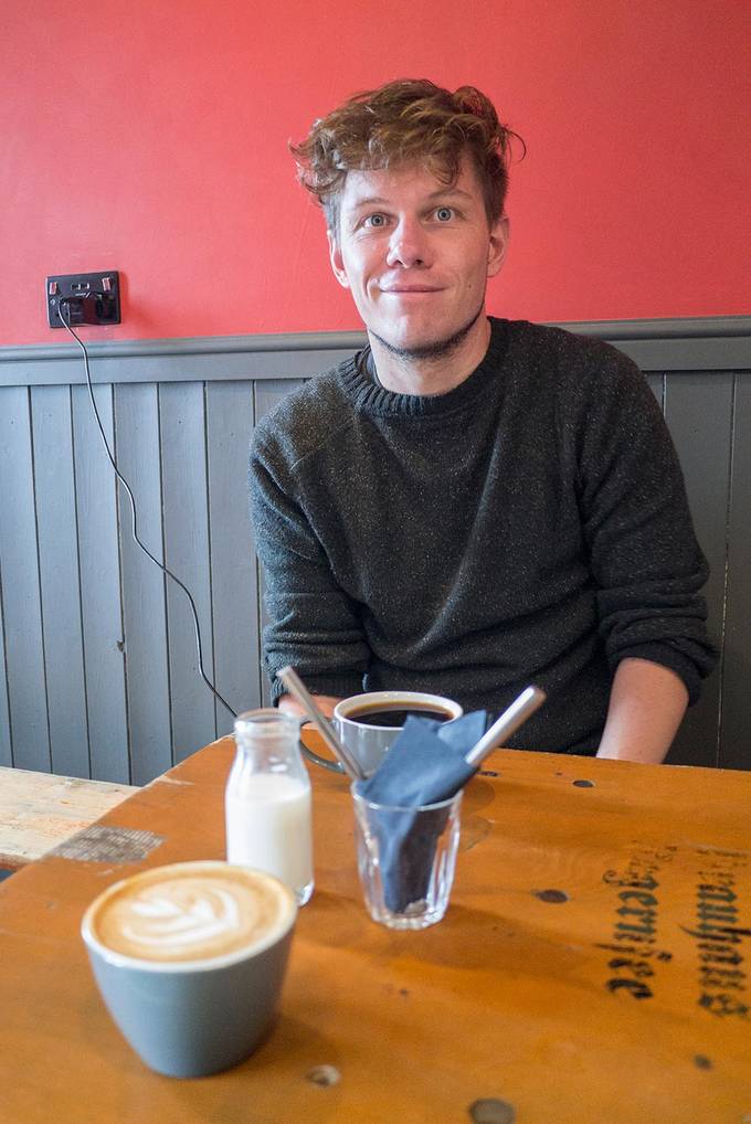Colin at Grey Seal Coffee Colin at Grey Seal Coffee